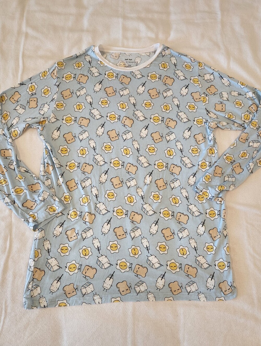 Little Sleepies Breakfasr Buddies Pajama Top Size XL